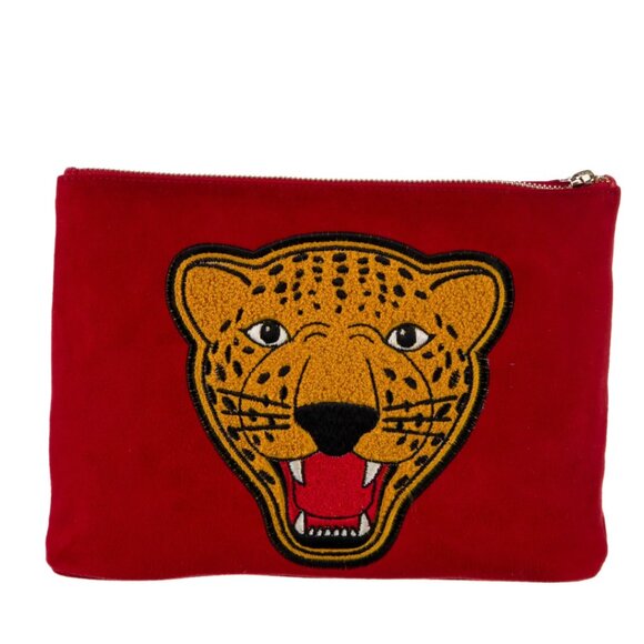 Charlotte Olympia Handbags - Charlotte Olympia Suede Cosmetic Bag NIB